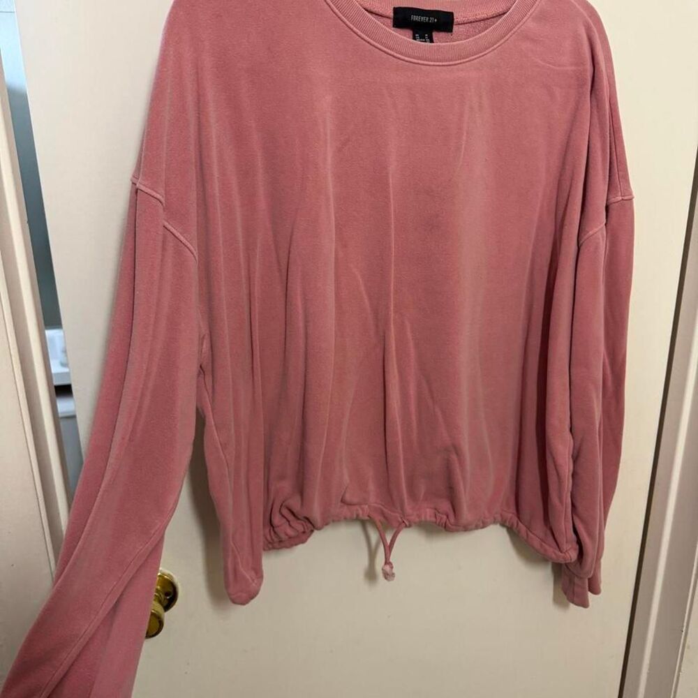 Forever-21 Women's Pink Sweatshirt